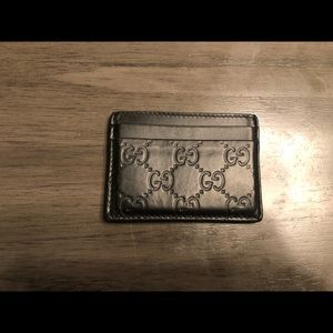Authentic Gucci Guccissima Leather Card Holder